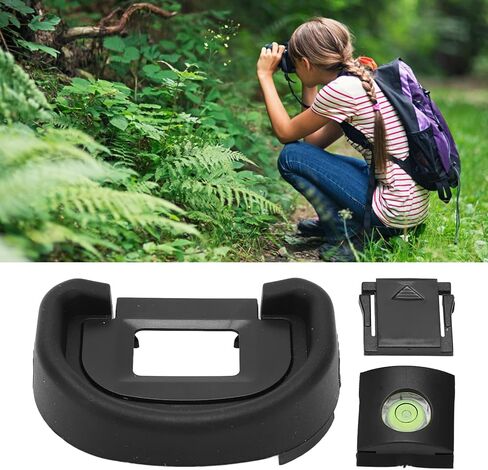 Zyyini Camera Eyecup for Canon, EC-II Camera Eyecup Eyepiece Viewfinder Protector Replacement, with Camera Hot Shoe Level and Cover,for EOS-1V/1Ds Mark II/1D Mark II N/1D Mark II/1DS/1D Cameras in Kuwait