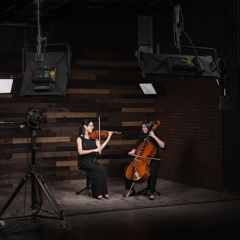 Ikan Lyra Bi-Color 3200K-5600K Soft Panel (1) Studio & Field LED Light with DMX Control, Includes Barn Doors, Bi-Color Adjustable (LBX5) in Saudi Arabia