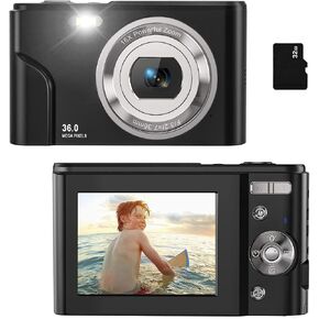 Digital Camera for Kids Boys and Girls 36MP Children's Camera with 32GB SD Card£¬Full HD 1080P Rechargeable Electronic Mini Camera for Students, Teens, Kids (Light Green) in Saudi Arabia