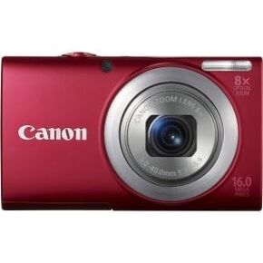 Canon PowerShot A4000 is 16.0 MP Digital Camera with 8X Optical Image Stabilized Zoom 28mm Wide-Angle Lens with 720p HD Video Recording and 3.0-Inch LCD (Red) in Kuwait