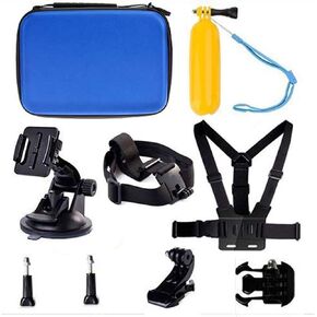 Navitech 9 in 1 Action Camera Accessory Combo Kit and Rugged Blue Storage Case Compatible with The GoPro Hero 7 Silver Waterproof Digital Action Camera in Kuwait
