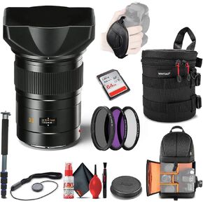 Leica Elmarit-S 30mm f/2.8 ASPH Lens (11073) + 64GB Memory Card + Padded Lens Case + Filter Kit + Backpack + Full Size Monopod + Cleaning Set + Cap Keeper + Hand Strap in Kuwait