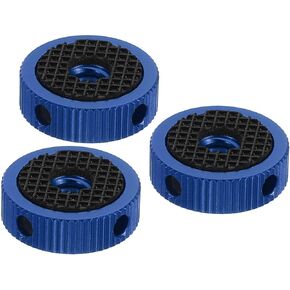 PATIKIL 0.79" OD x 0.24" Thickness Tripod Mount Adapter Rubber Pad, 3 Pack 1/4" Screw Hole Rubber Washers for Action Camera Tripod Accessories, Black
