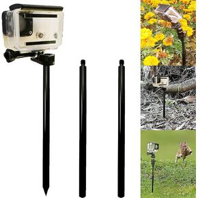 Cameras Ground Stake Spike Tripod Mount w/ 1/4'' - 20 Ball Head - Adjustable Length and Tilt - for Action Camera,Trail Cameras, Smartphones,Perfect The Beach,ski Slopes,Ideal Downhill Mountain Biking in Saudi Arabia