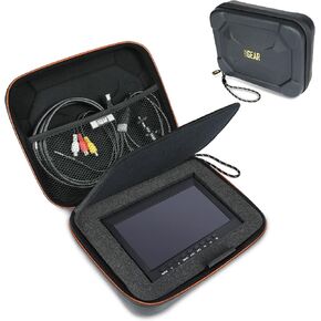 USA GEAR Camera Monitor Case - Portable Monitor Hard Case with Foam Interior, Water Resistant Exterior Compatible with Neewer 7 Inch Monitor, Feelworld DSLR Camera Field Monitor, Atomos Ninja V & More in Kuwait