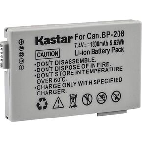 Kastar Replacement Battery for Canon BP-208, BP-208DG Battery and Canon Elura100, FVM300, IXY DVS1, iVIS DC22, iVIS DC200, Optura S1, Canon DC, MVX Series Cameras in Saudi Arabia