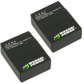 Wasabi Power Battery for GoPro HERO3, HERO3+ and GoPro AHDBT-201, AHDBT-301, AHDBT-302 (1200mAh, 2-Pack) in Saudi Arabia