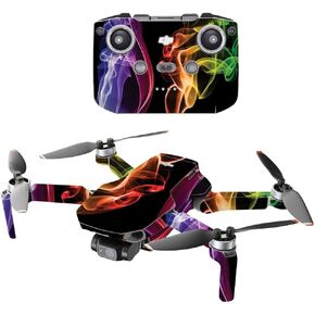 MightySkins Compatible with DJI Mini 2 Portable Drone - Bright Smoke | Protective, Durable, and Unique Vinyl Decal wrap Cover | Easy to Apply, Remove, and Change Styles | Made in The USA