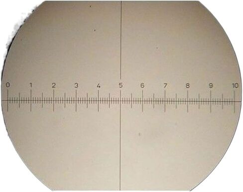 Microscope Accessories Kit Dia 19mm 20mm 24mm Eyepiece Graticule, Measuring Glass Or Micrometer for Microscopes Microscope Slides (Magnification : 24mm) in Saudi Arabia