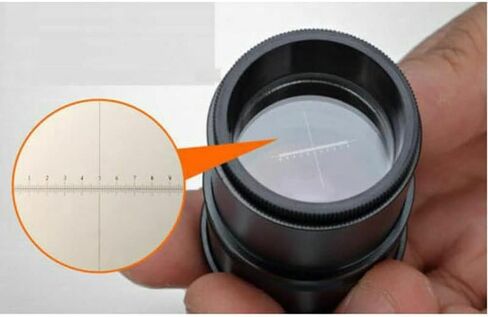 Microscope Accessories Kit Dia 19mm 20mm 24mm Eyepiece Graticule, Measuring Glass Or Micrometer for Microscopes Microscope Slides (Magnification : 24mm) in Saudi Arabia