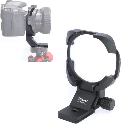 Aviation Aluminum Tripod Mount Ring Lens Collar for Canon TS-E 17mm f/4L Tilt-Shift Lens 3553B002 and Canon TS-E 24mm f/3.5L II Tilt-Shift Lens 3552B002, with Quick Release Plate for Tripod Ball Head in Saudi Arabia