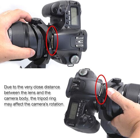 Aviation Aluminum Tripod Mount Ring Lens Collar for Canon TS-E 17mm f/4L Tilt-Shift Lens 3553B002 and Canon TS-E 24mm f/3.5L II Tilt-Shift Lens 3552B002, with Quick Release Plate for Tripod Ball Head in Saudi Arabia
