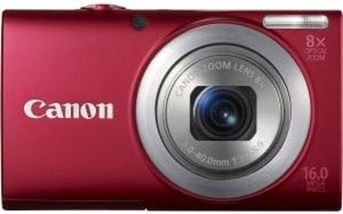 Canon PowerShot A4000 is 16.0 MP Digital Camera with 8X Optical Image Stabilized Zoom 28mm Wide-Angle Lens with 720p HD Video Recording and 3.0-Inch LCD (Red) in Saudi Arabia