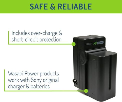 Wasabi Power Battery for Sony NP-F730, NP-F750, NP-F760, NP-F770 (4900mAh) and Sony DCR-VX2100, DSR-PD150, DSR-PD170, FDR-AX1, HDR-AX2000, HDR-FX1, HDR-FX7, HDR-FX1000, HVL-LBPB, HVR-HD1000U and More in Saudi Arabia