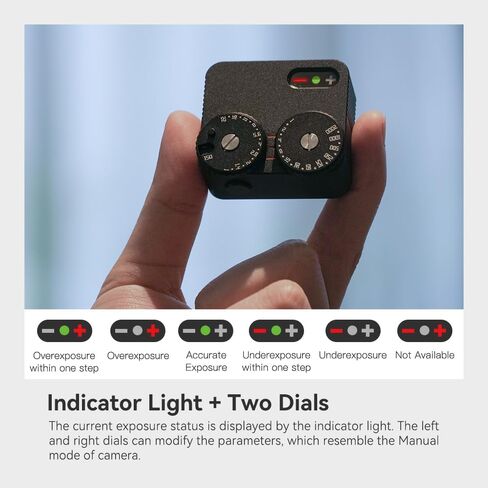 TTartisan Light Meter II, Real-time Metering Tool, Two Dial to Adjust ISO, Aperture and Shutter Speed, Compatible with older Leicas and Similar Rangefinder Cameras in Saudi Arabia