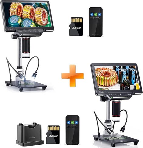 مجهر رقمي Elikliv EDM201 Pro HDMI مع مجهر Elikliv EDM201 Max HDMI للعملة المعدنية in Kuwait