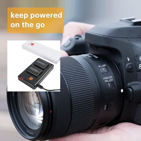 حزمة بطارية ليثيوم DSTE NP-FW50 (عبوتين) وشاحن مزدوج متوافق مع كاميرا Alpha 7 وa7 وAlpha 7R وa7R وAlpha 7R II وAlpha a3000 وa6000 وNEX-7 وSLT-A55V وDSC-RX10 in Kuwait