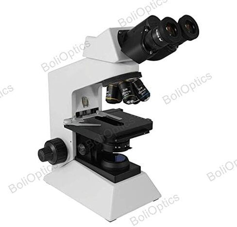 BoliOptics 40X-1000X Biological Compound Binocular Microscope, Halogen Light, 10X High Eyepoint Eyepieces, Achromatic Objectives, Abbe Condenser, Blue Filter for Students Hobbyists Schools Labs in Kuwait