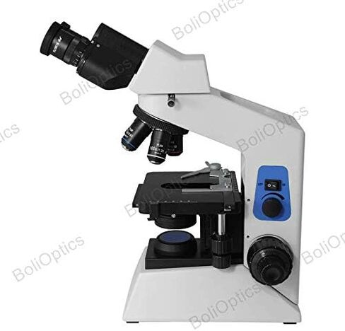 BoliOptics 40X-1000X Biological Compound Binocular Microscope, Halogen Light, 10X High Eyepoint Eyepieces, Achromatic Objectives, Abbe Condenser, Blue Filter for Students Hobbyists Schools Labs in Kuwait