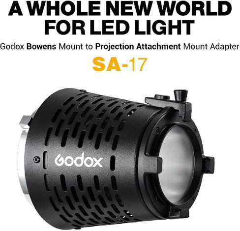 مجموعة Godox SA-17 لجهاز العرض Godox SA-P إلى Bowens Mount S30 VL150 VL200 VL300 SL200II LED مع ملحق إسقاط Godox SA-P + Godox SA-06 Iris + Godox SA-09-001/002 + Godox SA-10+Godox سا-07 in Saudi Arabia