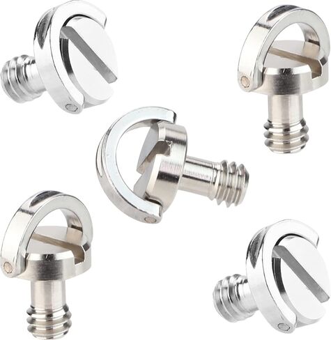 D Shaft D-Ring 1/4" Tripod Screw QR Plate Screw Mounting Camera Screw.-2 pcs. in Saudi Arabia