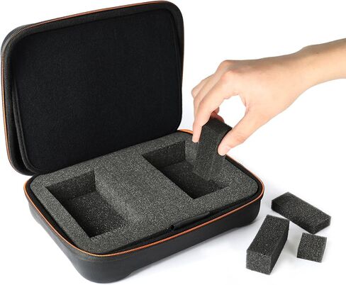 USA GEAR Camera Monitor Case - Portable Monitor Hard Case with Foam Interior, Water Resistant Exterior Compatible with Neewer 7 Inch Monitor, Feelworld DSLR Camera Field Monitor, Atomos Ninja V & More in Saudi Arabia