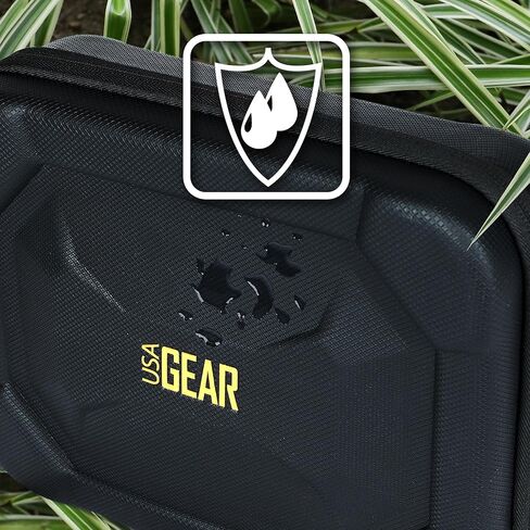 USA GEAR Camera Monitor Case - Portable Monitor Hard Case with Foam Interior, Water Resistant Exterior Compatible with Neewer 7 Inch Monitor, Feelworld DSLR Camera Field Monitor, Atomos Ninja V & More in Saudi Arabia