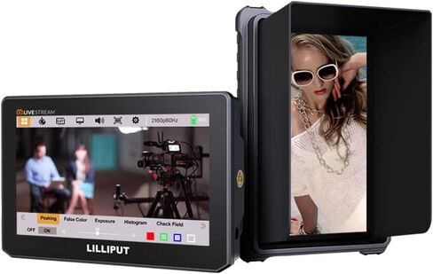 Lilliput T5U 5" Live Streaming On-Camera Touch Monitor with HDR 3D-LUT HDMI 2.0 4K 60Hz Input USB Output in Saudi Arabia