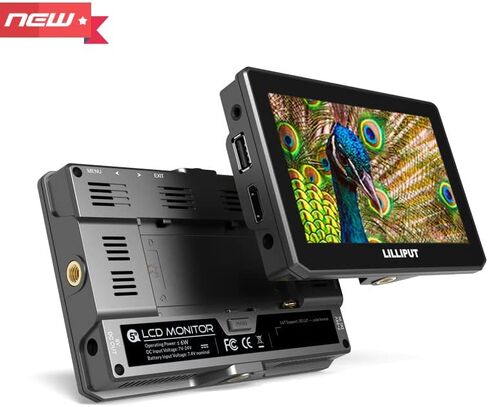 Lilliput T5U 5" Live Streaming On-Camera Touch Monitor with HDR 3D-LUT HDMI 2.0 4K 60Hz Input USB Output in Saudi Arabia