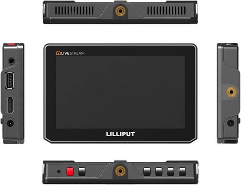 Lilliput T5U 5" Live Streaming On-Camera Touch Monitor with HDR 3D-LUT HDMI 2.0 4K 60Hz Input USB Output in Saudi Arabia