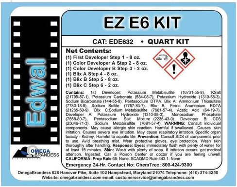 EZ E-6 Develping Kit, 1 Quart in Saudi Arabia