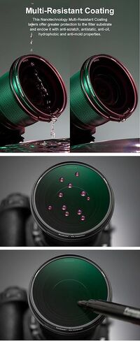 Velium CPL Filter/Circular Polarizer, ULR Edition, with Microfiber Cloth, CrystalElement RazorSharp, Compatible with Canon Nikon Sony Fujifilm Camera Lens (82mm) in Saudi Arabia