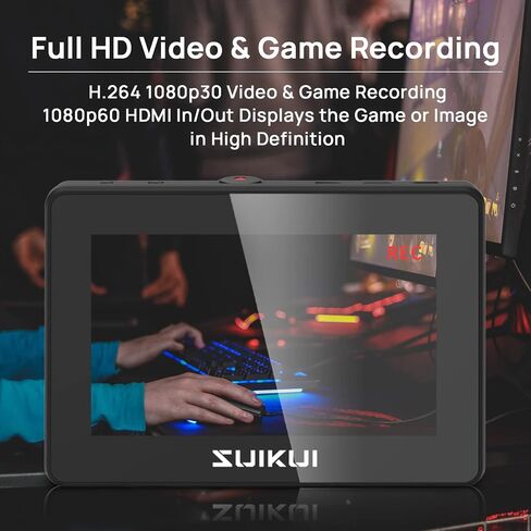 SUIKUI RH35 Unlimited Recording Camera Monitor 1080P 30FPS Capture and Photographic Stream Video Screens from HDMI in Saudi Arabia