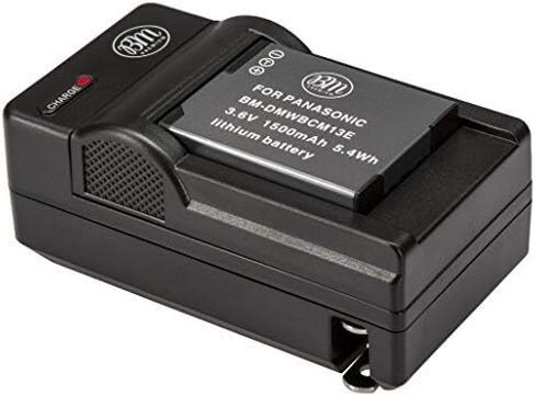 بي ام بريميوم بطارية وشاحن DMW-BCM13E لباناسونيك لوميكس DC-TS7، DMC-FT5A، LZ40، TS5، TS6، TZ37، TZ40، TZ41، TZ55، TZ60، DMC-ZS27، DMC-ZS30، DMC-ZS35، DMC-ZS40، DMC-ZS40 45، 45، DMC-كاميرات رقمية ZS50 in Saudi Arabia