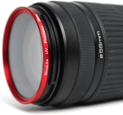 NinoLite UV Filter 52mm Blue Frame Camera Lens Protection Structure Allows Lens Cap to Mount Over Filter in Saudi Arabia