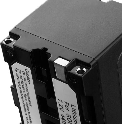 GVM 2 Pack NP-F750/770 Battery and Charger 4400mAh for Sony NP-F975, NP-F960, NP-F950, NP-F930, NP-F770, NP-F750, NP-F550, DCR, DSR, HDR, FDR, HVR, HVL and LED Light in Saudi Arabia