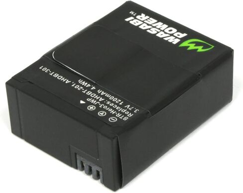 Wasabi Power Battery for GoPro HERO3, HERO3+ and GoPro AHDBT-201, AHDBT-301, AHDBT-302 (1200mAh, 2-Pack) in Saudi Arabia