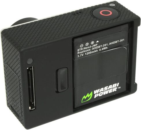 Wasabi Power Battery for GoPro HERO3, HERO3+ and GoPro AHDBT-201, AHDBT-301, AHDBT-302 (1200mAh, 2-Pack) in Saudi Arabia