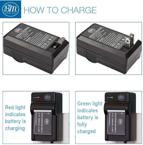 BM Premium NB-8L Battery & Charger Kit for Canon PowerShot A2200 is, A3000 is, A3100 is, A3200 is, A3300 is Digital Camera in Kuwait
