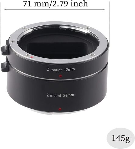 فوتجا انبوب تمديد ماكرو معدني 12 ملم 24 ملم 36 ملم لكاميرا نيكون دي اس ال ار غير عاكسة Z50 Z30 Zfc Z7 Z6 Z5 Z6 II Z6II Z7 II Z7II Z7II Z7II in Saudi Arabia