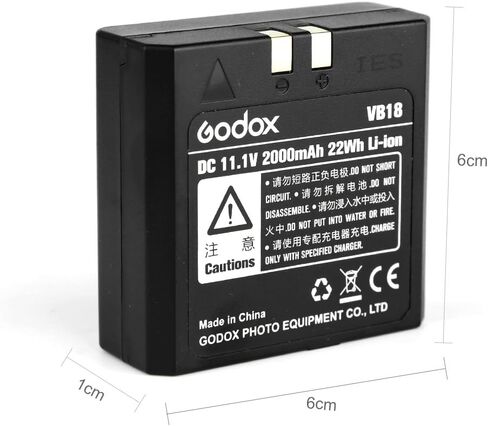 GODOX VB18 Powerful Convenient Li-ion Battery VING V850II V860II Camera Flash Speedlite and TUYUNG Cleaning Cloth in Saudi Arabia