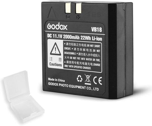 GODOX VB18 Powerful Convenient Li-ion Battery VING V850II V860II Camera Flash Speedlite and TUYUNG Cleaning Cloth in Saudi Arabia