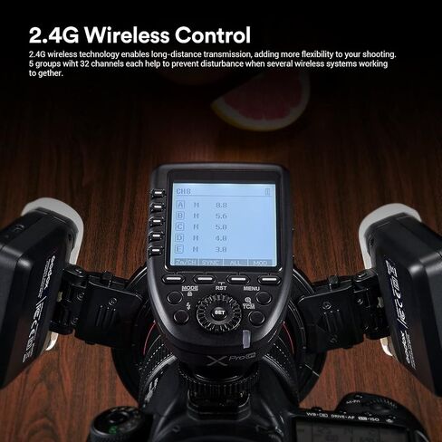غودوكس فلاش ماكرو 12 واط MF12، تحكم لاسلكي 2.4G وضع TTL/M، بطارية ليثيوم مدمجة 3.7 فولت قابلة لاعادة الشحن، ضوء فلاش TTL خفيف الوزن خارج الكاميرا متوافق مع كانون ونيكون وسوني وفوجي واوليمبوس in Saudi Arabia