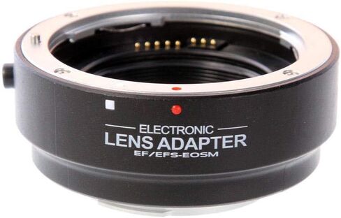 FocusFoto Auto Focus AF، محول عدسة تلقائية إلكترونية، لعدسات Canon EF EF-S إلى Canon EOS M EF-M Mount Mirrorless Camera Body M1 M2 M3 M5 M6 M10 M50 M100 M200، M50 Mark II، M6 Mark II in Saudi Arabia