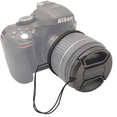 ULBTER 55mm Lens Cap Cover with Keeper for AF-P NIKKOR 18-55mm f/3.5-5.6G VR Lens for Nikon D5600 D5500 D5300 D3500 D3400 D3300 D7200 D7100 DSLR Camera, Lens Cap & Lens Cover Leash -2 Pack in Saudi Arabia