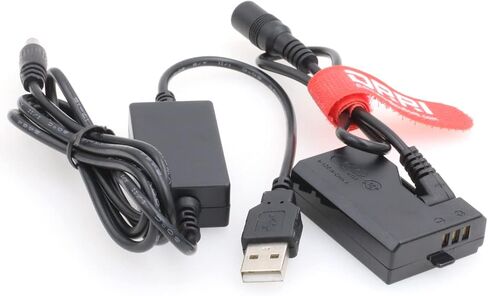 DR-E10 LP-E10 Dummy Battery+DC Power Bank USB Cable for EOS 1200D 1300D 1500D 2000D(E10-USB) in Saudi Arabia