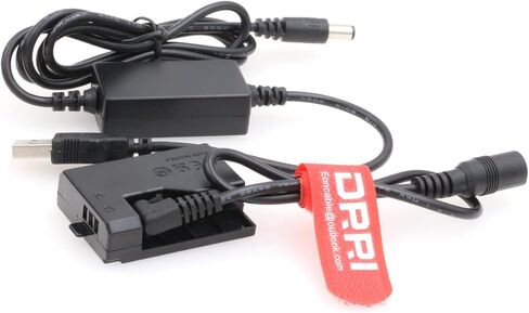 DR-E10 LP-E10 Dummy Battery+DC Power Bank USB Cable for EOS 1200D 1300D 1500D 2000D(E10-USB) in Saudi Arabia