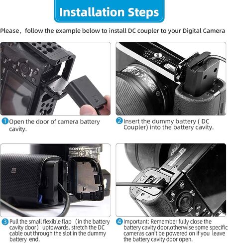 Glorich DMW-DCC11 Replacement AC Power Adapter Kit Compatible with Digital Cameras Panasonic Lumix DMC-GF3,DMC-GF5,DMC-GF6,DMC-GX7,DMC-LX100,ZS110,DMC-GX80,DMC-GX85,DMC-S6 in Saudi Arabia