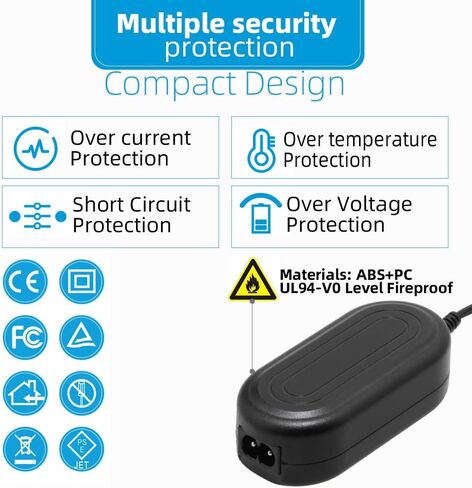 Glorich DMW-DCC11 Replacement AC Power Adapter Kit Compatible with Digital Cameras Panasonic Lumix DMC-GF3,DMC-GF5,DMC-GF6,DMC-GX7,DMC-LX100,ZS110,DMC-GX80,DMC-GX85,DMC-S6 in Saudi Arabia