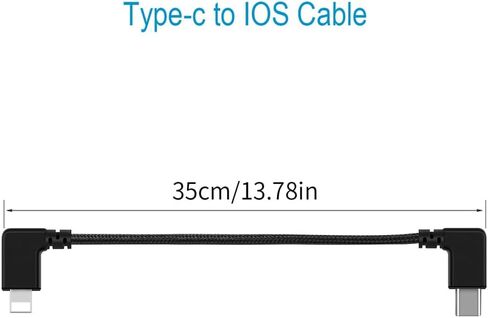 USB-C Data Line Remote Controller Cable for RC-N1 Controller, Phone Tablet Data Cable with Port Type-C for DJI Controller RC N1 (Use for i-OS Connector) in Saudi Arabia